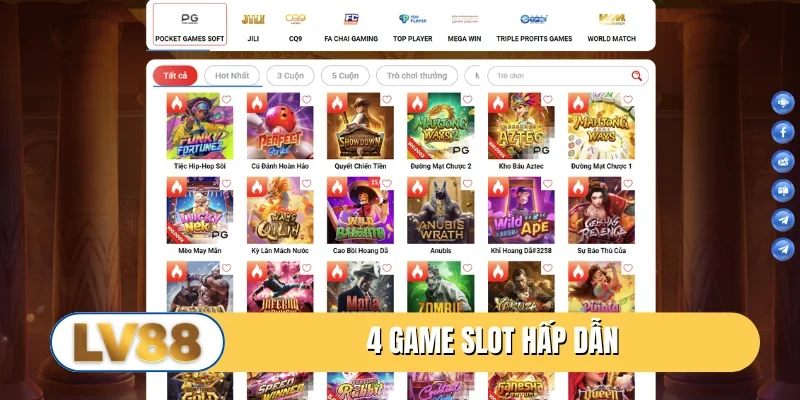 4 game slot hấp dẫn tại nổ hũ 79
