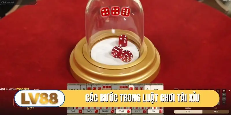 Các bước trong luật chơi tài xỉu