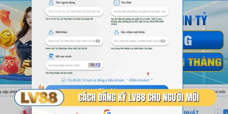 Cách đăng ký LV88 chuẩn xác cho người mới