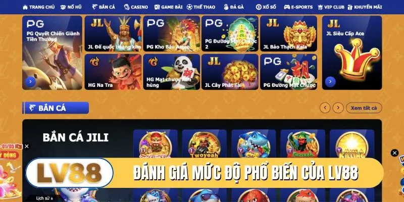 Đánh giá mức độ phổ biến của LV88