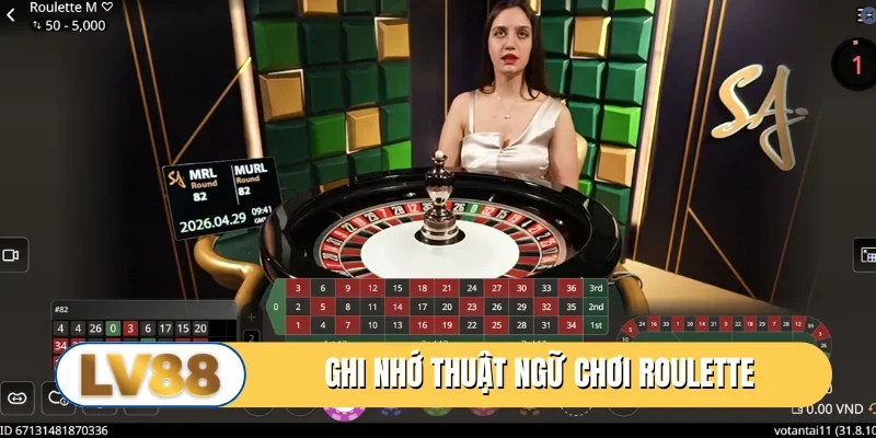 Ghi nhớ thuật ngữ từ cách chơi roulette