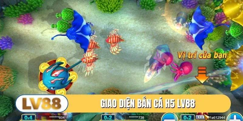 Sức hấp dẫn từ giao diện bắn cá H5 LV88