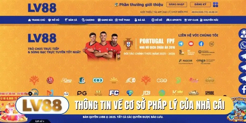 Thông tin về cơ sở pháp lý của nhà cái